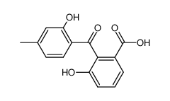 3-hydroxy-2-(2-hydroxy-4-methyl-benzoyl)-benzoic acid Structure
