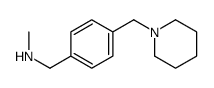 N-Methyl-1-[4-(1-piperidinylmethyl)phenyl]methanamine Structure