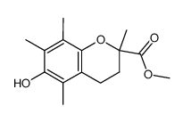 methyl-6-hydroxy-2,5,7,8-tetramethylchroman-2-carboxylate结构式