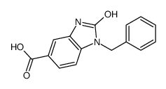 1-苄基-2-氧代-2,3-二氢-1H-苯并[d]咪唑-5-羧酸结构式