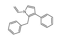2-benzyl-1-ethenyl-3-phenylpyrrole结构式