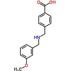 4-{[(3-Methoxybenzyl)amino]methyl}benzoic acid Structure