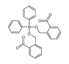 bis[(2-nitrophenyl)methoxy]-diphenylsilane Structure