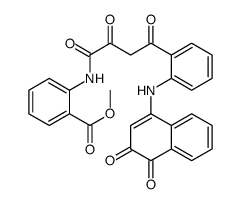 methyl 2-[[4-[2-[(3,4-dioxonaphthalen-1-yl)amino]phenyl]-2,4-dioxobutanoyl]amino]benzoate Structure