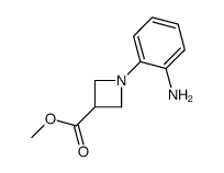 1-(2-氨基苯基)-氮杂丁烷-3-羧酸甲酯结构式