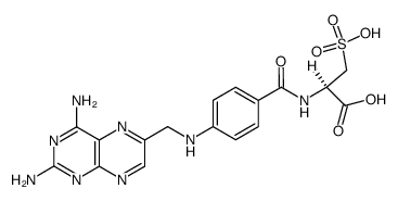 N-(4-amino-4-deoxypteroyl)-L-cysteic acid Structure