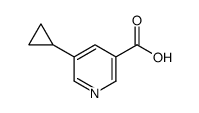 5-环丙基吡啶-3-羧酸结构式