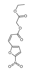 (2-ethoxy-2-oxoethyl) 3-(5-nitrofuran-2-yl)prop-2-enoate结构式