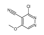3-chloro-5-methoxypyridazine-4-carbonitrile结构式