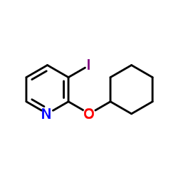 2-(环己氧基)-3-碘吡啶结构式