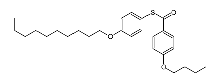 S-(4-decoxyphenyl) 4-butoxybenzenecarbothioate结构式