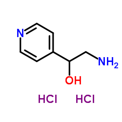 2-Amino-1-(4-pyridinyl)ethanol dihydrochloride structure