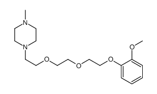 1-[2-[2-[2-(2-methoxyphenoxy)ethoxy]ethoxy]ethyl]-4-methylpiperazine结构式