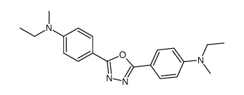 N-ethyl-4-[5-[4-[ethyl(methyl)amino]phenyl]-1,3,4-oxadiazol-2-yl]-N-methylaniline结构式