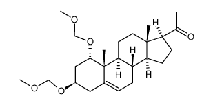 1α,3β-bismethoxymethoxypregn-5-en-20-one Structure
