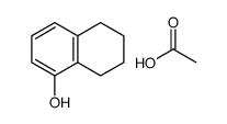 acetic acid,5,6,7,8-tetrahydronaphthalen-1-ol结构式