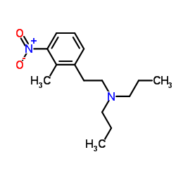 N,N-Dipropyl-2-methyl-3-nitrophenylethanamine structure