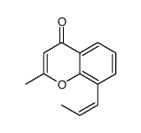 2-methyl-8-prop-1-enylchromen-4-one Structure
