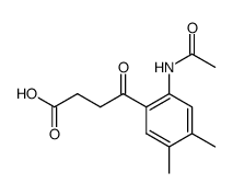 4-(2-acetylamino-4,5-dimethyl-phenyl)-4-oxo-butyric acid Structure