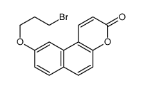 9-(3-bromopropoxy)benzo[f]chromen-3-one Structure