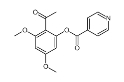 isonicotinic acid-2-acetyl-3,5-dimethoxyphenyl ester Structure