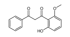 1-(2-hydroxy-6-methoxy-phenyl)-3-phenyl-propane-1,3-dione结构式