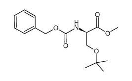 ZO-叔丁基-D-丝氨酸甲酯结构式