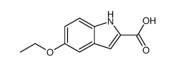 5-乙氧基-1H-吲哚-2-羧酸结构式