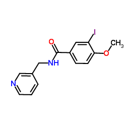 3-Iodo-4-methoxy-N-(3-pyridinylmethyl)benzamide结构式