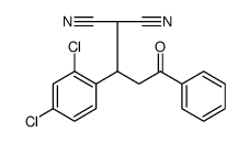 Propanedinitrile, 2-[1-(2,4-dichlorophenyl)-3-oxo-3-phenylpropyl] Structure
