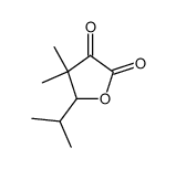 dihydro-4,4-dimethyl-5-(1-methylethyl)-2,3-furandione Structure