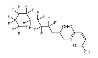 4-oxo-4-[(4,4,5,5,6,6,7,7,8,8,9,9,10,10,11,11,11-heptadecafluoro-2-hydroxyundecyl)amino]isocrotonic acid Structure