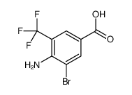 4-氨基-3-溴-5-三氟甲基苯甲酸结构式
