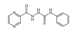 N-phenyl-2-(pyrazine-2-carbonyl)hydrazinecarbothioamide Structure