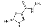 5-amino-1,3,4-thiadiazole-2-carbohydrazide Structure