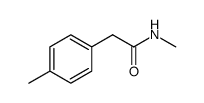 Benzeneacetamide, N,4-dimethyl结构式