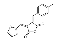 (Z,Z)-2-<(4-methylphenyl)methylene>-3-(2-thienylmethylene)succinic anhydride Structure