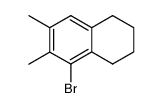 5-bromo-6,7-dimethyl-1,2,3,4-tetrahydro-naphthalene结构式
