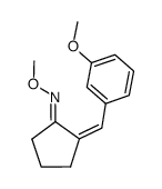 2-(3-methoxybenzylidene)cyclopentanone O-methyloxime结构式