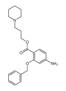 4-amino-2-benzyloxy-benzoic acid-(3-piperidino-propyl ester) Structure