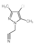 (4-CHLORO-3,5-DIMETHYL-PYRAZOL-1-YL)-ACETONITRILE Structure