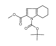 methyl N-(tert-butoxycarbonyl)-4,5,6,7-tetrahydroindole-2-carboxylate Structure