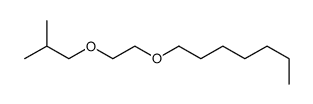 1-[2-(2-methylpropoxy)ethoxy]heptane Structure