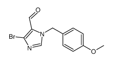 5-bromo-3-[(4-methoxyphenyl)methyl]imidazole-4-carbaldehyde Structure