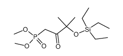 (3-methyl-2-oxo-3-trimethylsilyloxybutyl)phosphonic acid dimethyl ester Structure