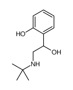 Benzenemethanol, alpha-(((1,1-dimethylethyl)amino)methyl)-2-hydroxy-,(+-)- Structure