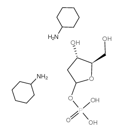 2-DEOXY-ALPHA-D-RIBOSE 1-PHOSPHATE BIS(CYCLOHEXYLAMINE) SALT structure