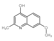 7-甲氧基-2-甲基喹啉-4-醇结构式