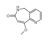 6,7-dihydro-9-methoxy-5H-pyrido[3,2-c]azepine-7-one结构式