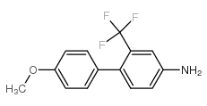 4-甲氧基-2-(三氟甲基)-[1,1-联苯]-4-胺结构式